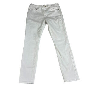Frame Jeans Womens Size 28 White Le Skinny de Jeanne Crop Cotton Blend